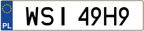 Truck License Plate